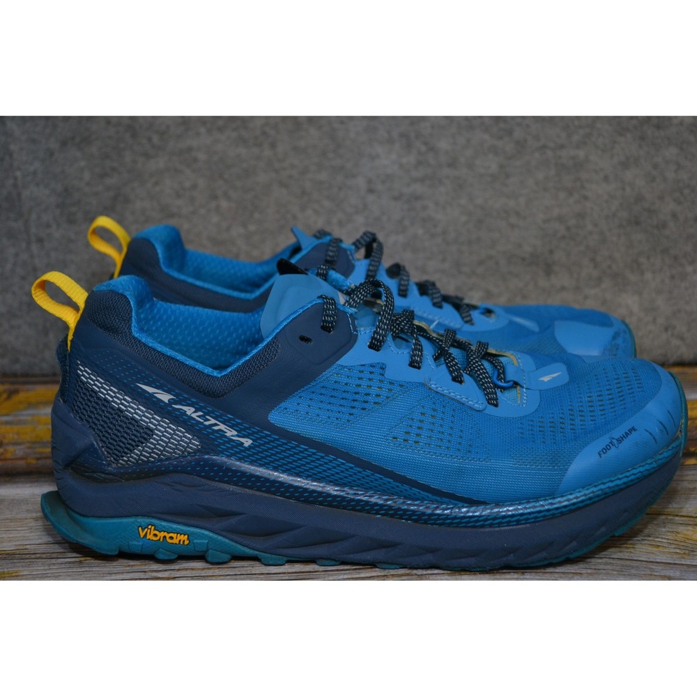 Altra Olympus 4 Shoes Mens 10.5 Blue Trail Running Sneakers Outdoor Hiking